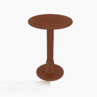 Round Solid Wood Small Edge Table