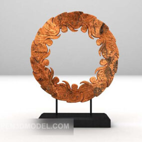 Sculpture décorative de forme ronde modèle 3D