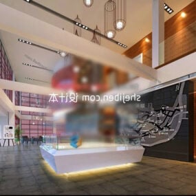 Model 3D Indoor Departemen Penjualan