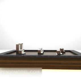Decorative Wooden Box 3d model