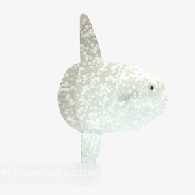 Sea Fish White Color 3d-modell