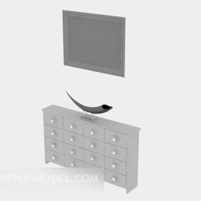 Home Living Room Cabinet Furniture 3d model