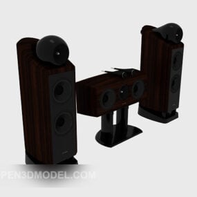Set Of Speaker Multimedia Device 3d model