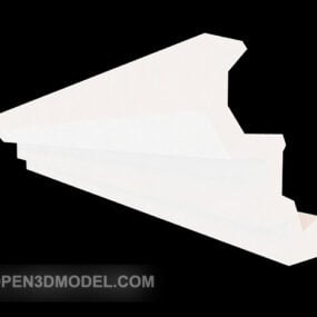 Short Molding White Corner 3d model