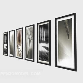 Mostrar galería en la pared modelo 3d