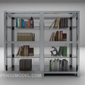 Metal Bookshelf 3d model