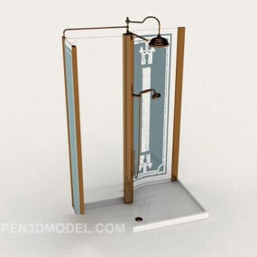 淋浴房玻璃材质3d模型