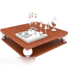 Tavolino da caffè europeo in legno massello