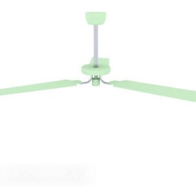 พัดลมเพดานแบบเรียบง่ายรุ่น 3d