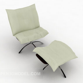 Simple Home Reading Chair Relax Style 3d model