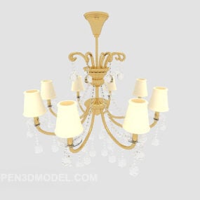 Simple And Exquisite Crystal Chandelier 3d model