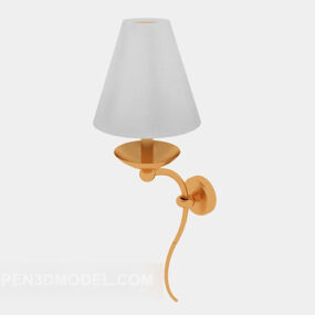 Jednoduchý a vynikající 3D model nástěnné lampy