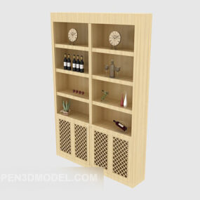 Simple And Generous Display Cabinet 3d model