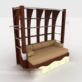 Simple And Practical Home Sofa 3d model