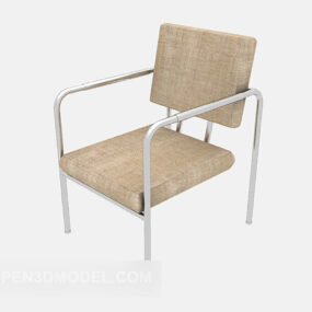 Chaise à accoudoirs simple modèle 3D