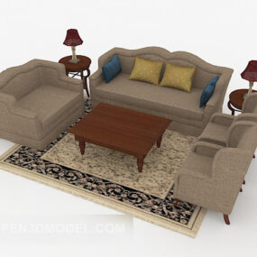 Simple Atmosphere Combination Sofa 3d model