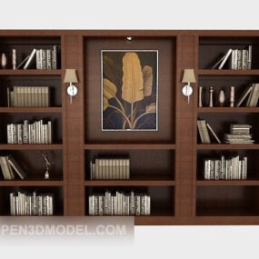 Simple Atmospheric Bookcase 3d model
