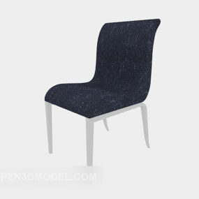 Simple Back-to-back Dining Chair 3d model
