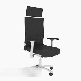 Minimalist Back-to-back Office Chair 3d model