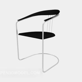 Chaise de barbier simple modèle 3D
