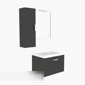 Simple Bath Cabinet 3d model