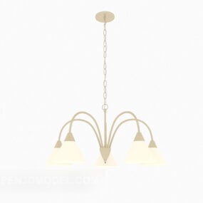 Lámpara de araña simple y hermosa modelo 3d