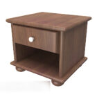 Jednoduchý dřevěný noční stolek
