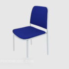 Proste niebieskie krzesło