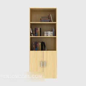 Simple Bookcase Furniture 3d model