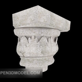 Simple Building Stone Components 3d model