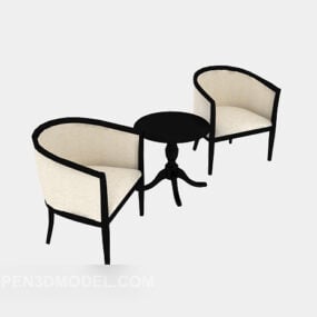 Τρισδιάστατο μοντέλο απλής καρέκλας καναπέ
