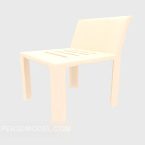 Simple Children’s Chair Wooden 3d model