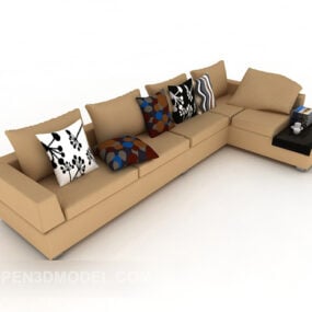Simple Common Multiplayer Sofa 3d model