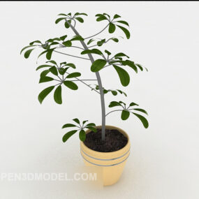 简易庭院盆栽3d模型