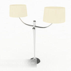 Simple Double Head Lamp 3d model