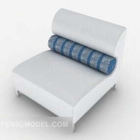 Yksinkertainen tyylikäs yhden hengen sohva 3d-malli