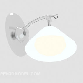 Lampada da parete bianca moda minimalista modello 3d