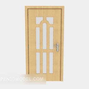 Dark Wood Door 3d model