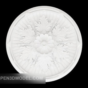 Generous Plaster Plate Design 3d model