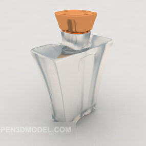 مدل سه بعدی بطری شیشه ای ساده