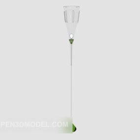 シンプルなガラスフロアランプ3Dモデル