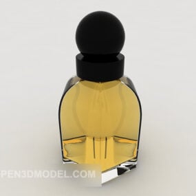 Prosty szklany model butelki perfum 3D
