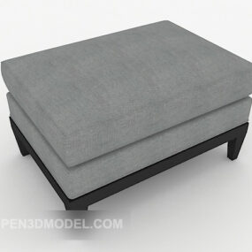 간단한 회색 소파 의자 3d 모델