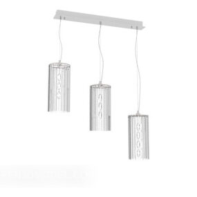 Simple High And Low Chandelier 3d model