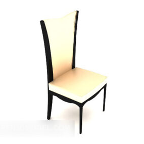 3д модель простого кресла с высокой спинкой