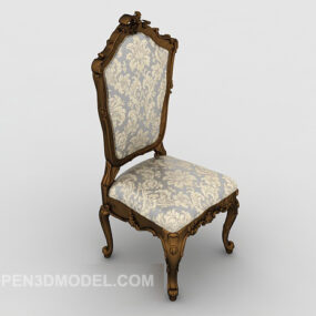 Simple High-end Dining Chair 3d model