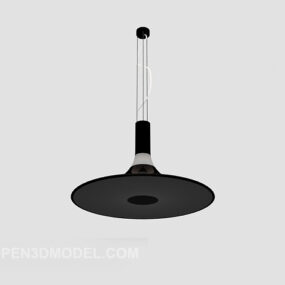 Simple Home Black Chandelier 3d model