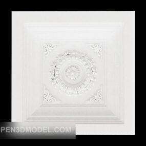 Home Decor Plaster Ceiling Plate 3d model