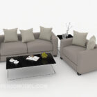 Set di divani grigi semplici per la casa