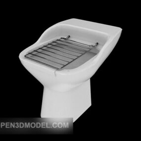 Simple Home Toilet 3d model